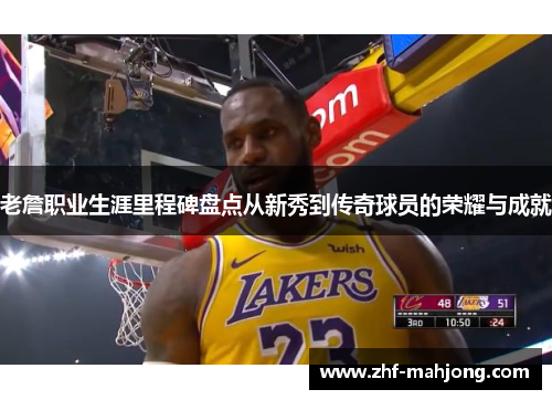 老詹职业生涯里程碑盘点从新秀到传奇球员的荣耀与成就