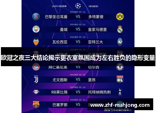 欧冠之夜三大结论揭示更衣室氛围成为左右胜负的隐形变量 欧冠之夜三大结论揭示更衣室氛围成为左右胜负的隐形变量